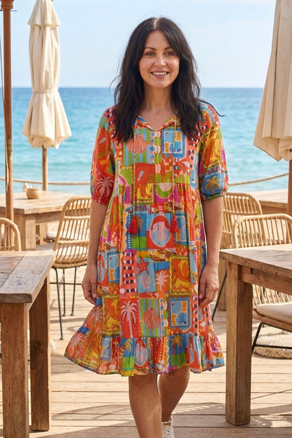 Charli Tassel Tie Dress