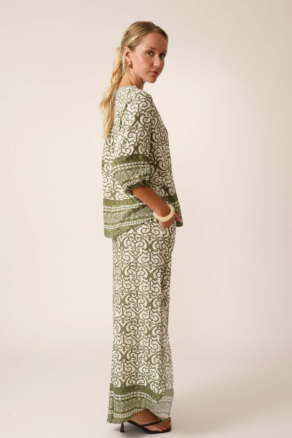 Capri Pants -Olive Green