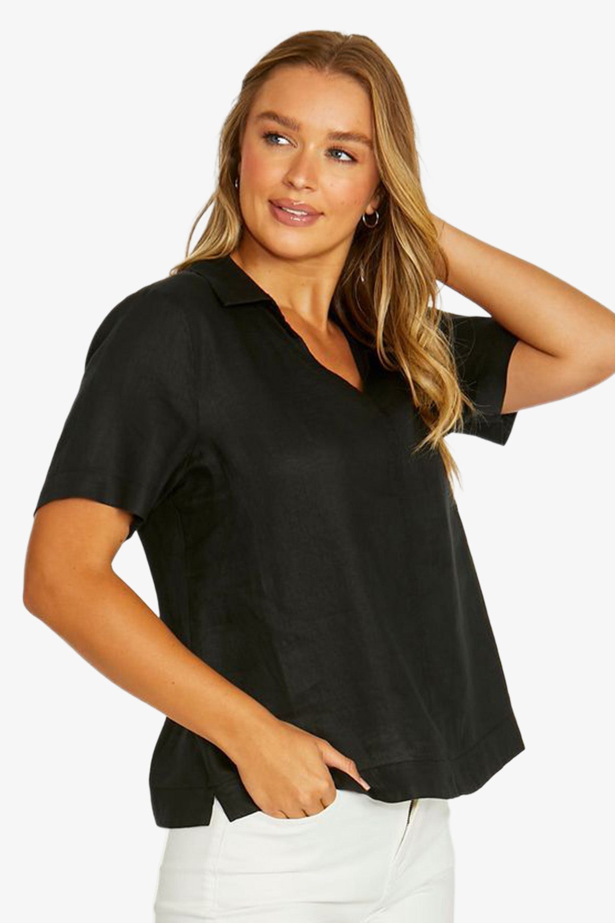 Open Collar Top