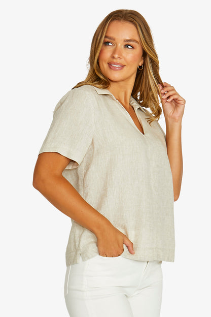 Open Collar Top