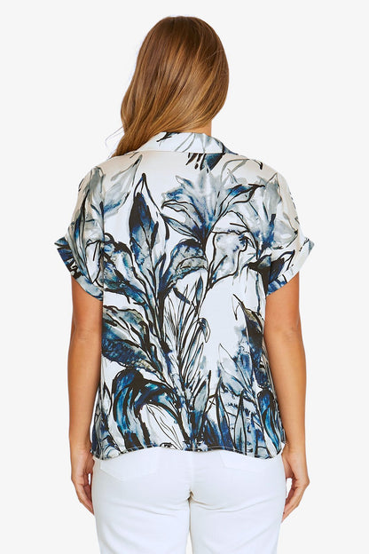 Inky Abstract Top