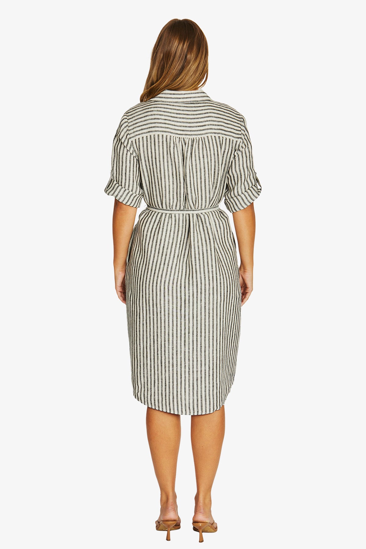 Jump Striped Linen Dress