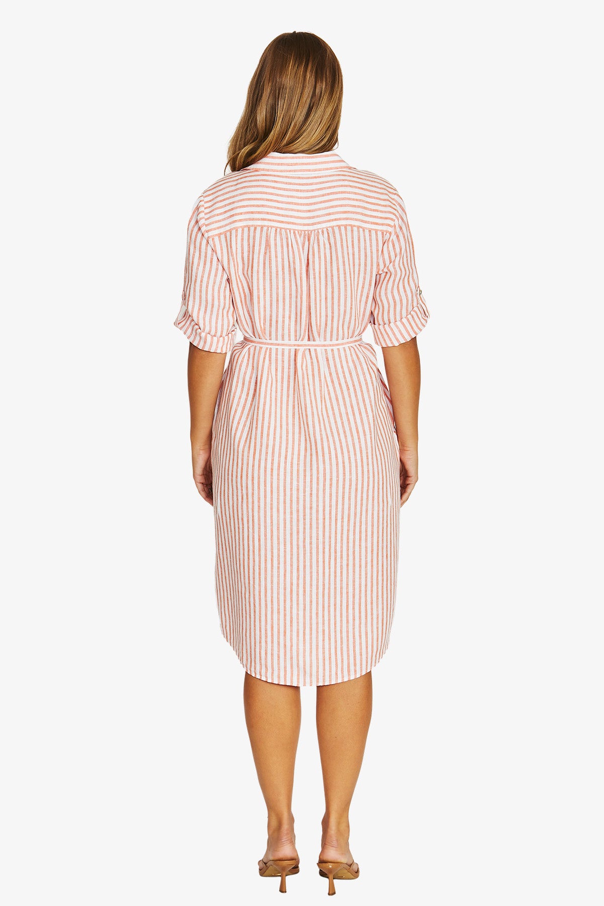 Jump Striped Linen Dress