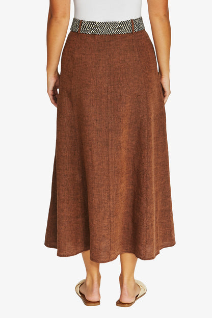 Belted Seam Skirt