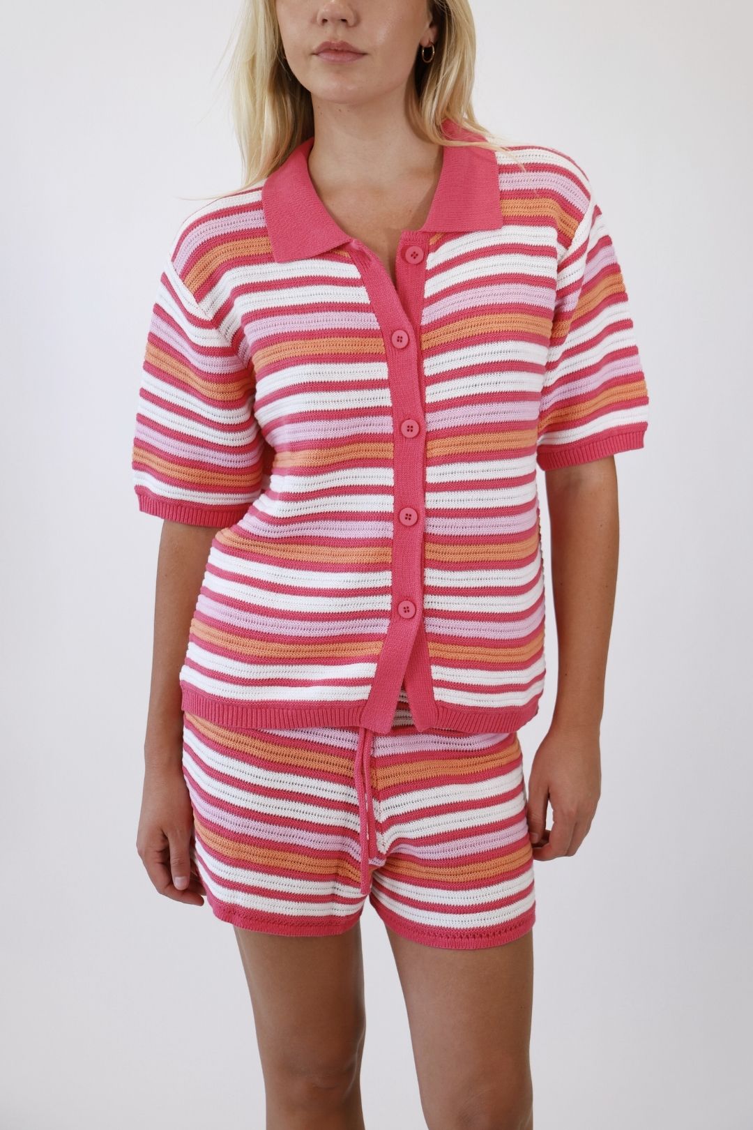 Sunset Stripe Knit Top