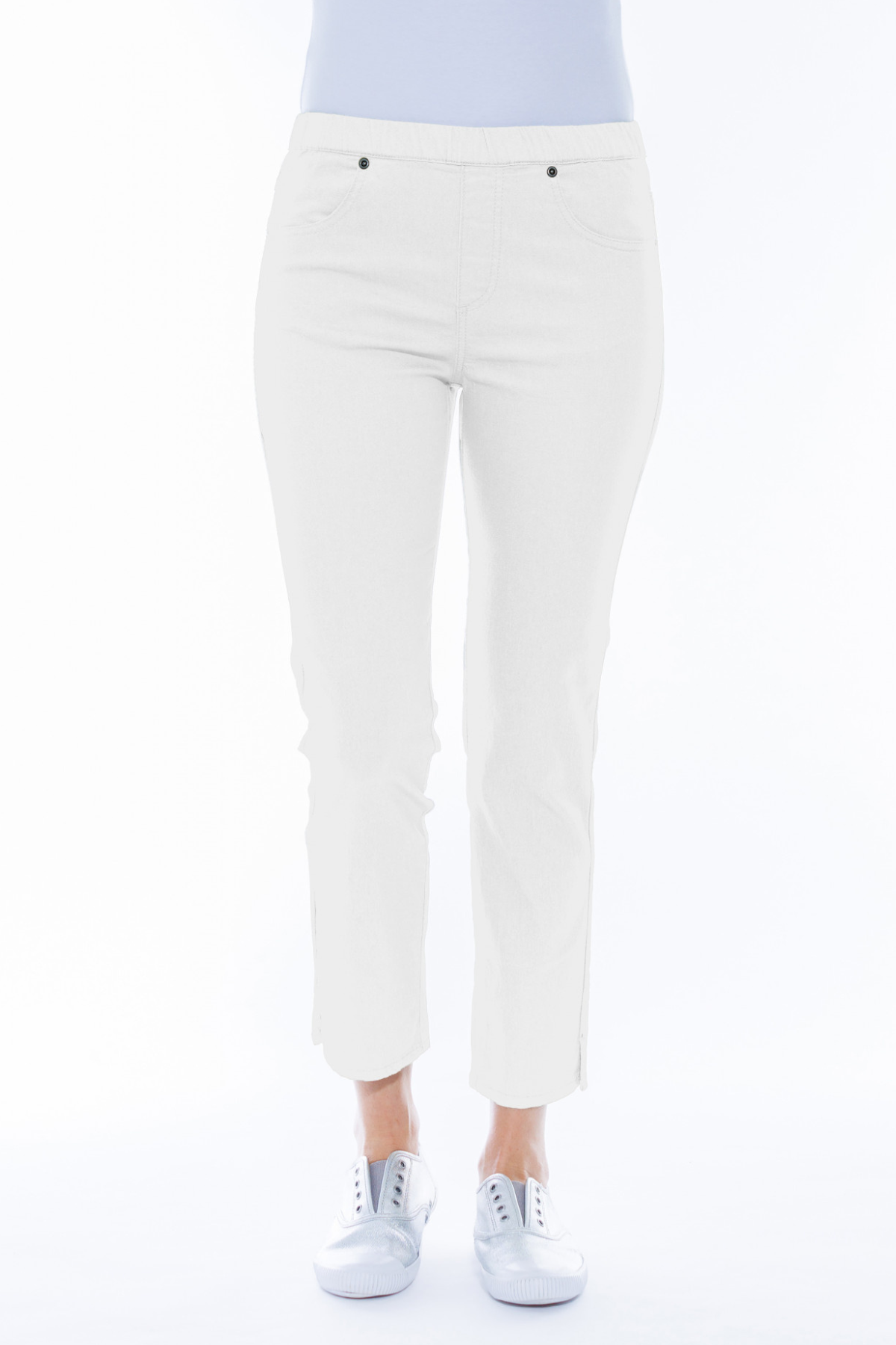 Stretch Denim Pants 7/8