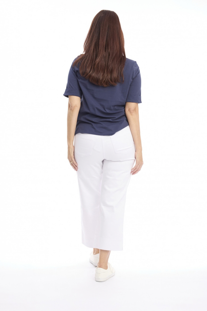 Drawstring Wide Leg 7/8