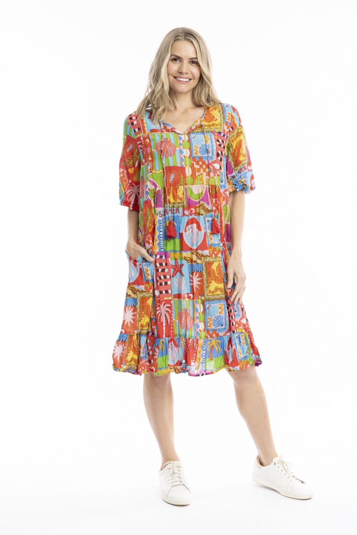 Charli Tassel Tie Dress