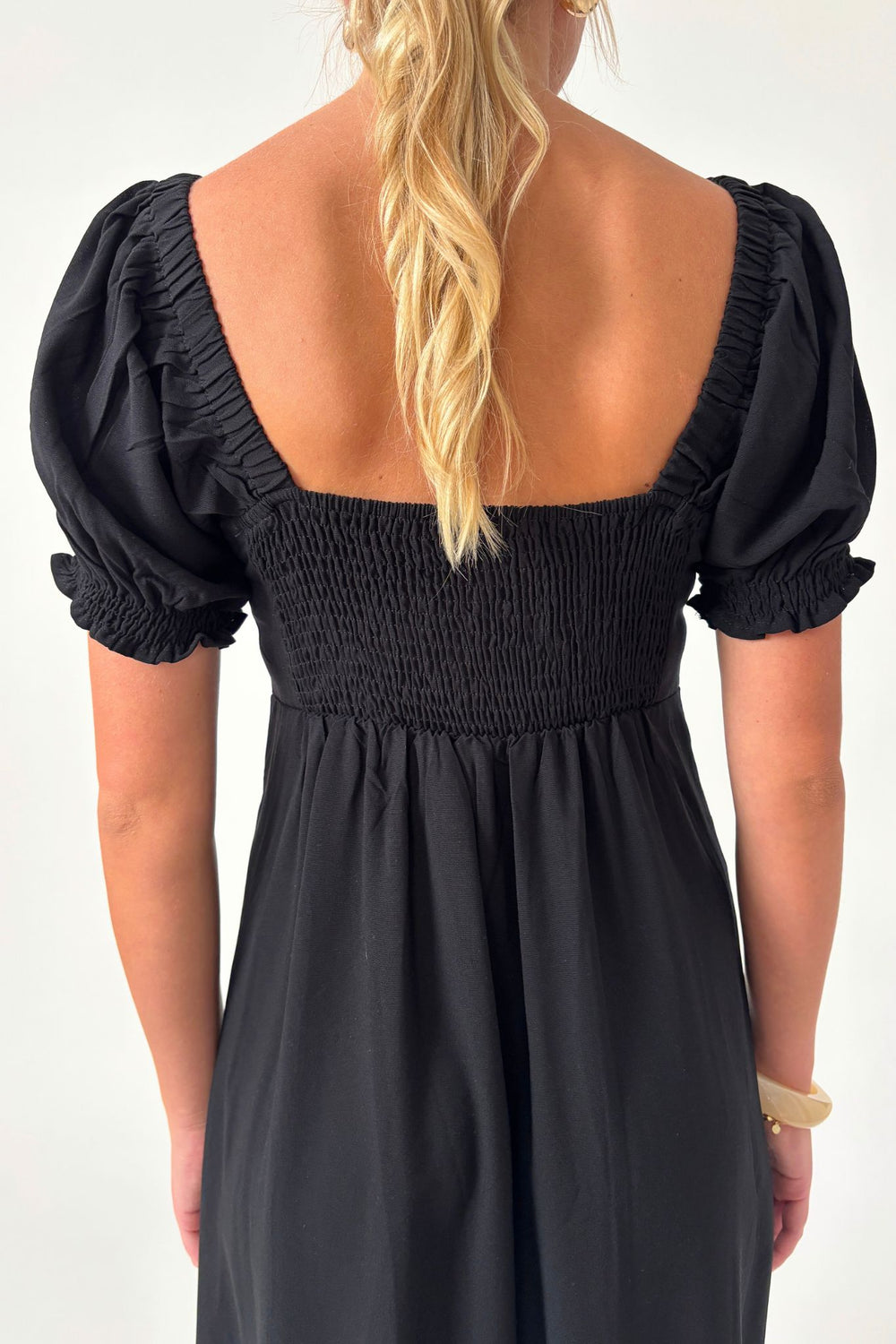 Midnight Bloom Dress- Black