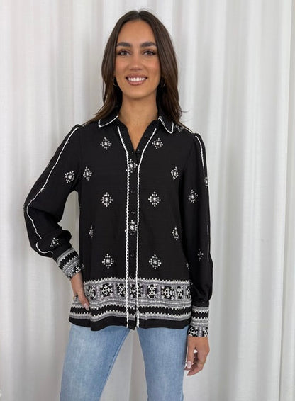 Heritage Print Blouse