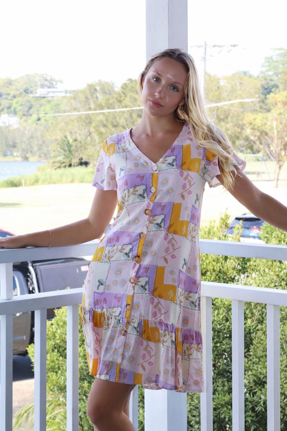 Cala Button Dress