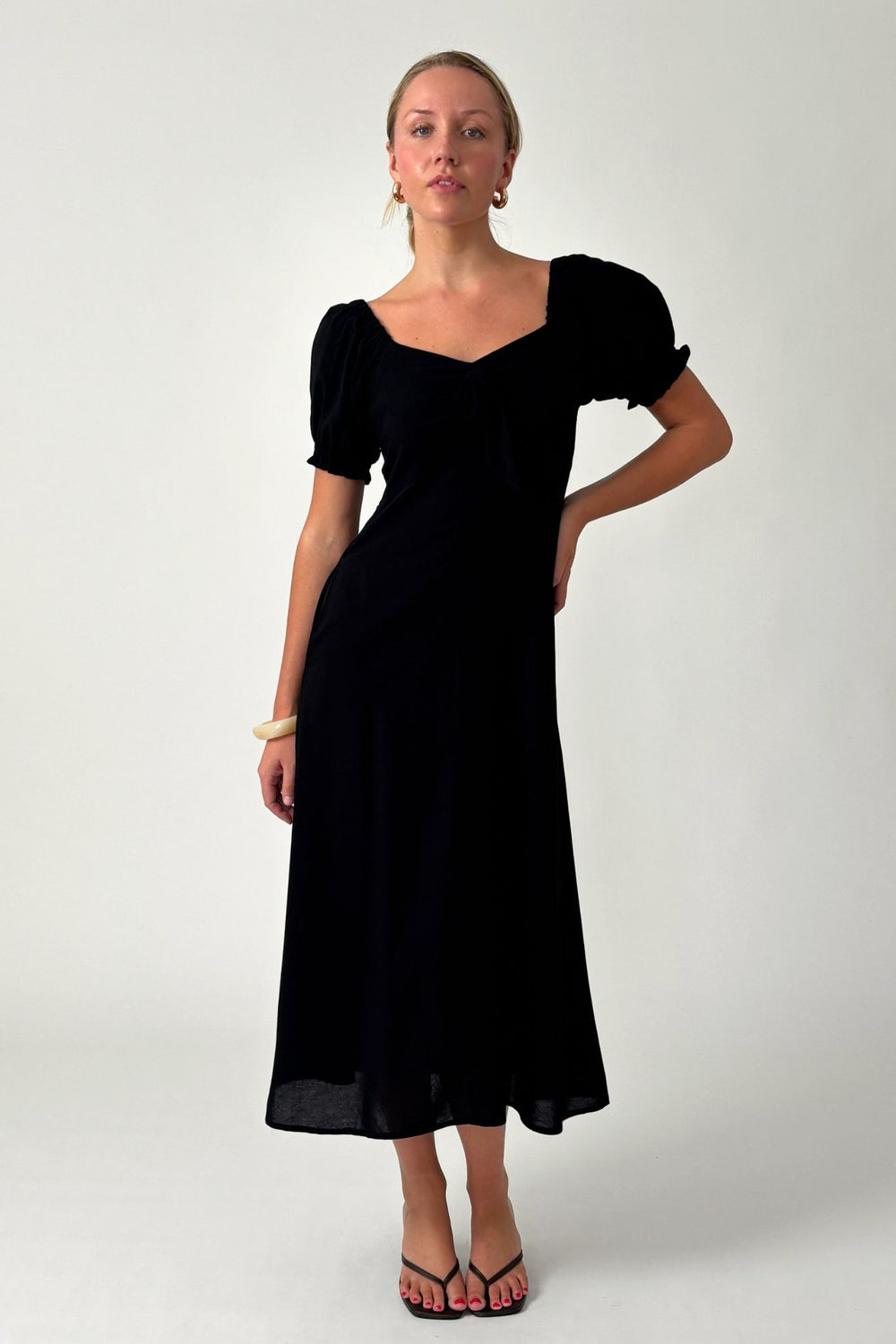 Midnight Bloom Dress- Black