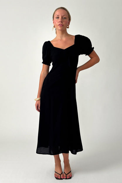 Midnight Bloom Dress- Black