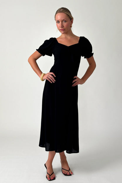 Midnight Bloom Dress- Black