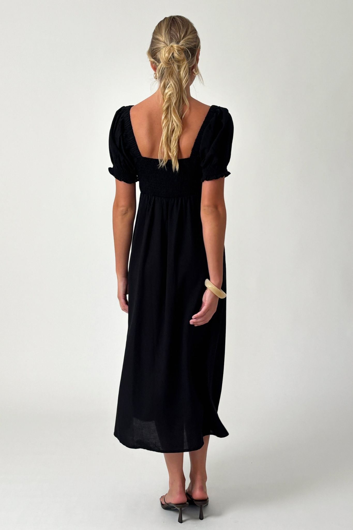 Midnight Bloom Dress- Black