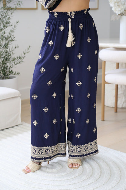 Sahara Nights Embroidered Pants