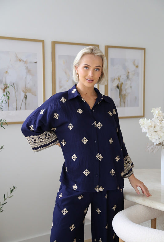 Sahara Nights Embroidered Pants