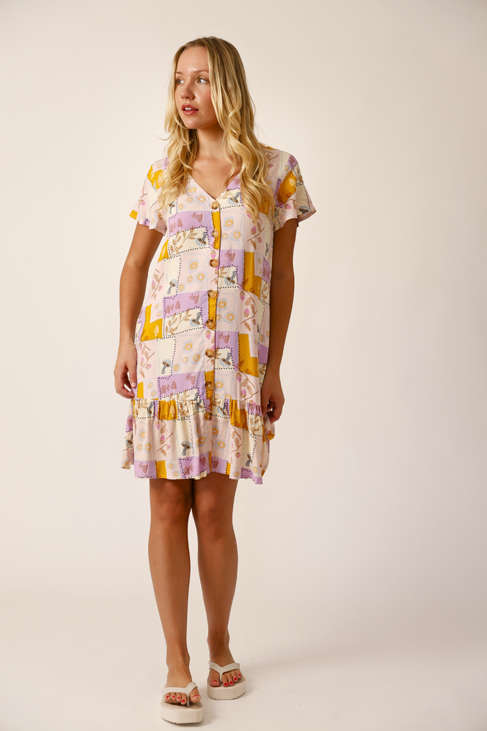Cala Button Dress