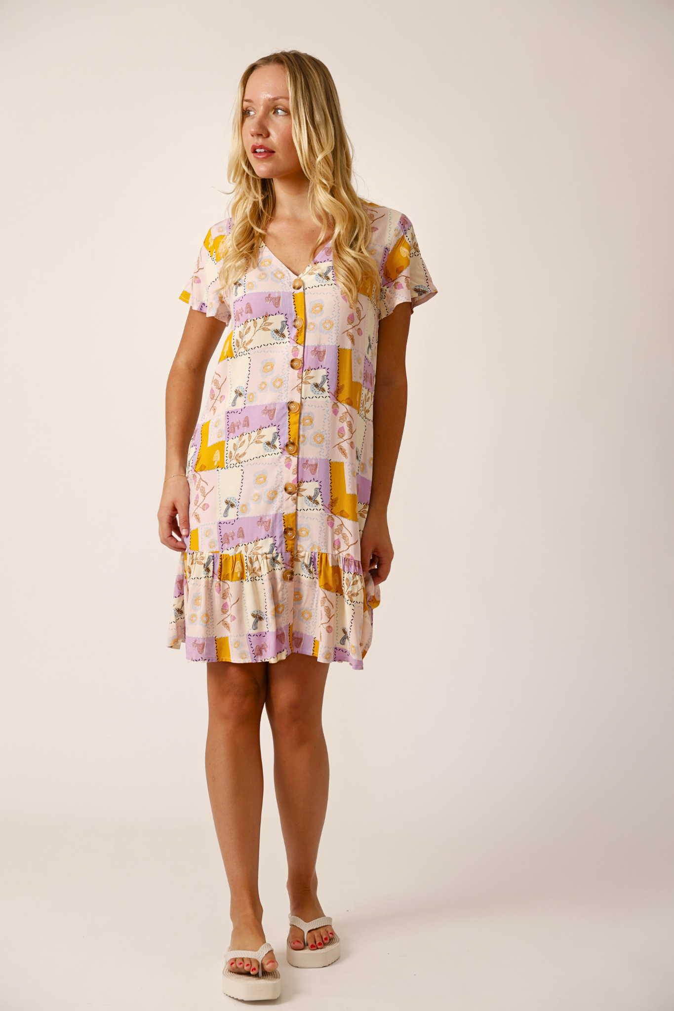 Cala Button Dress