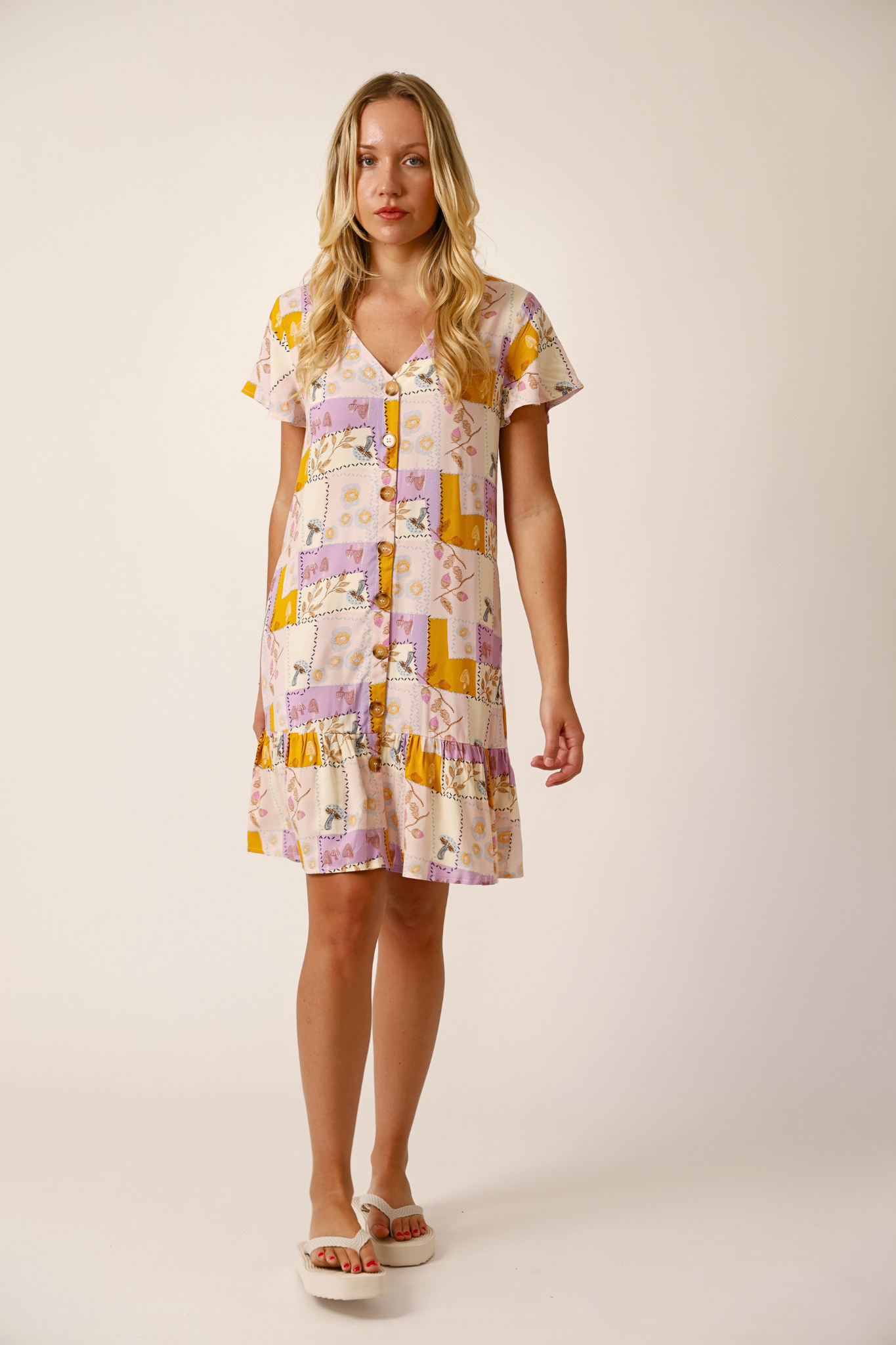 Cala Button Dress