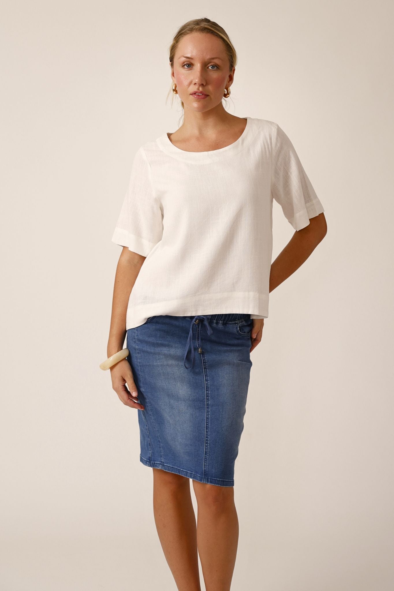 Ivory Tee Top