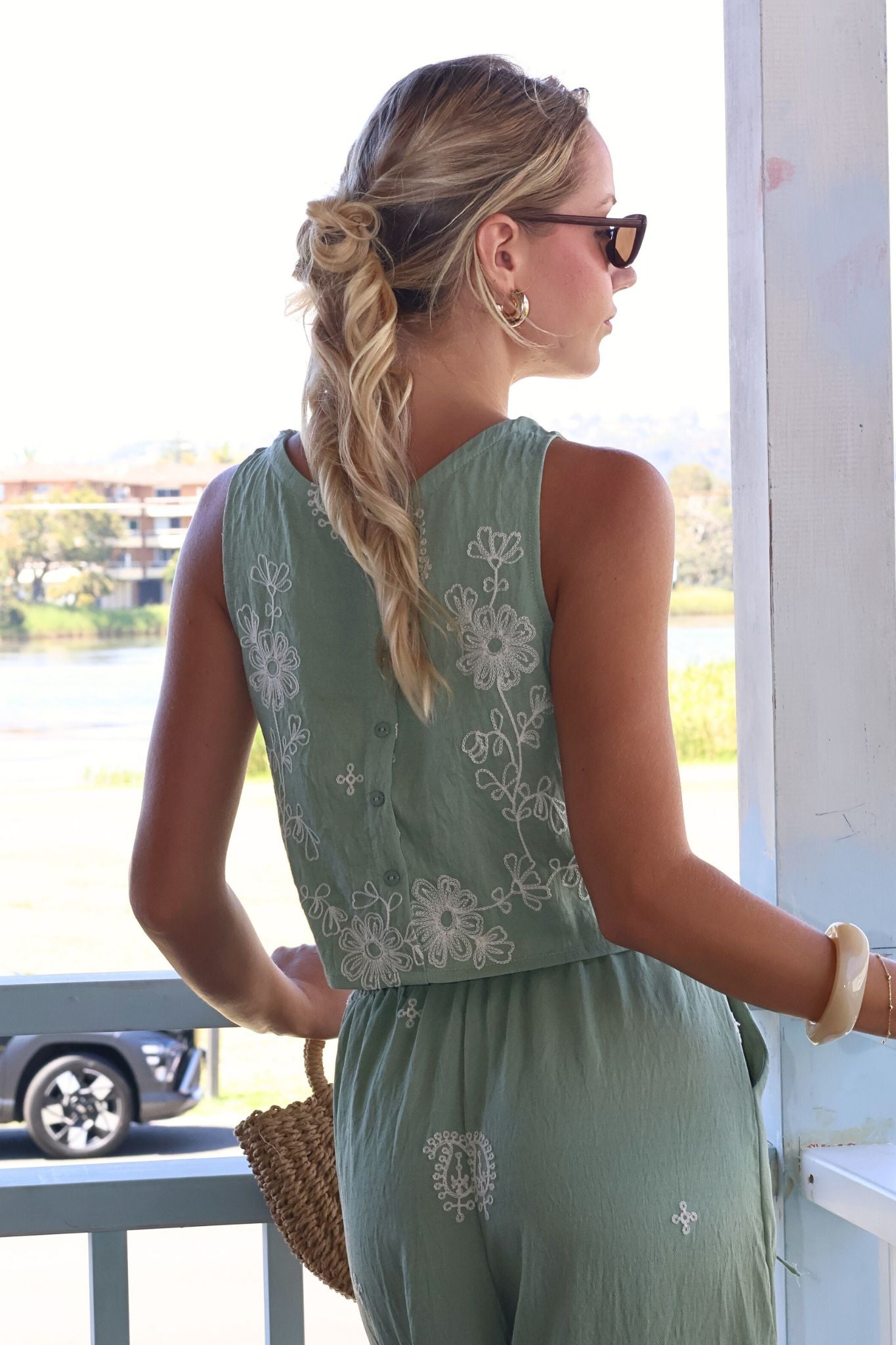 Isla Embroidered Top