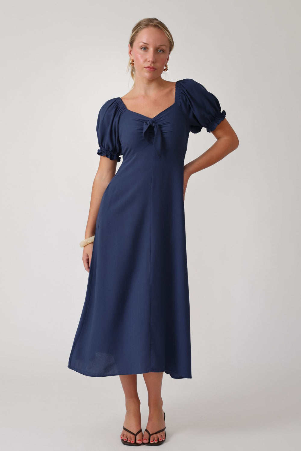 Midnight Bloom Dress- Blue