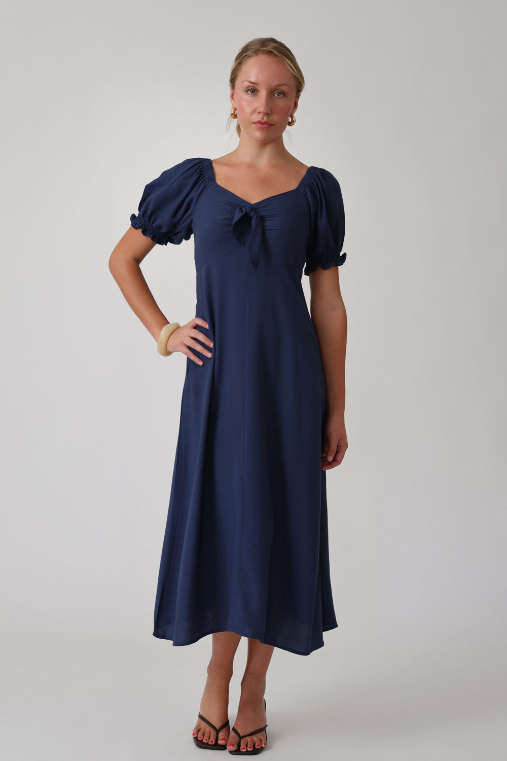 Midnight Bloom Dress- Blue