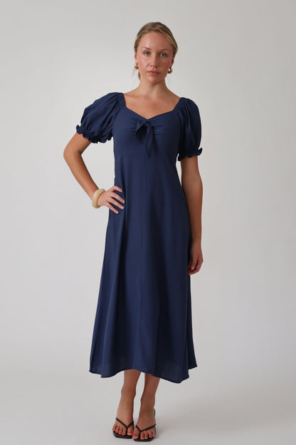 Midnight Bloom Dress- Blue