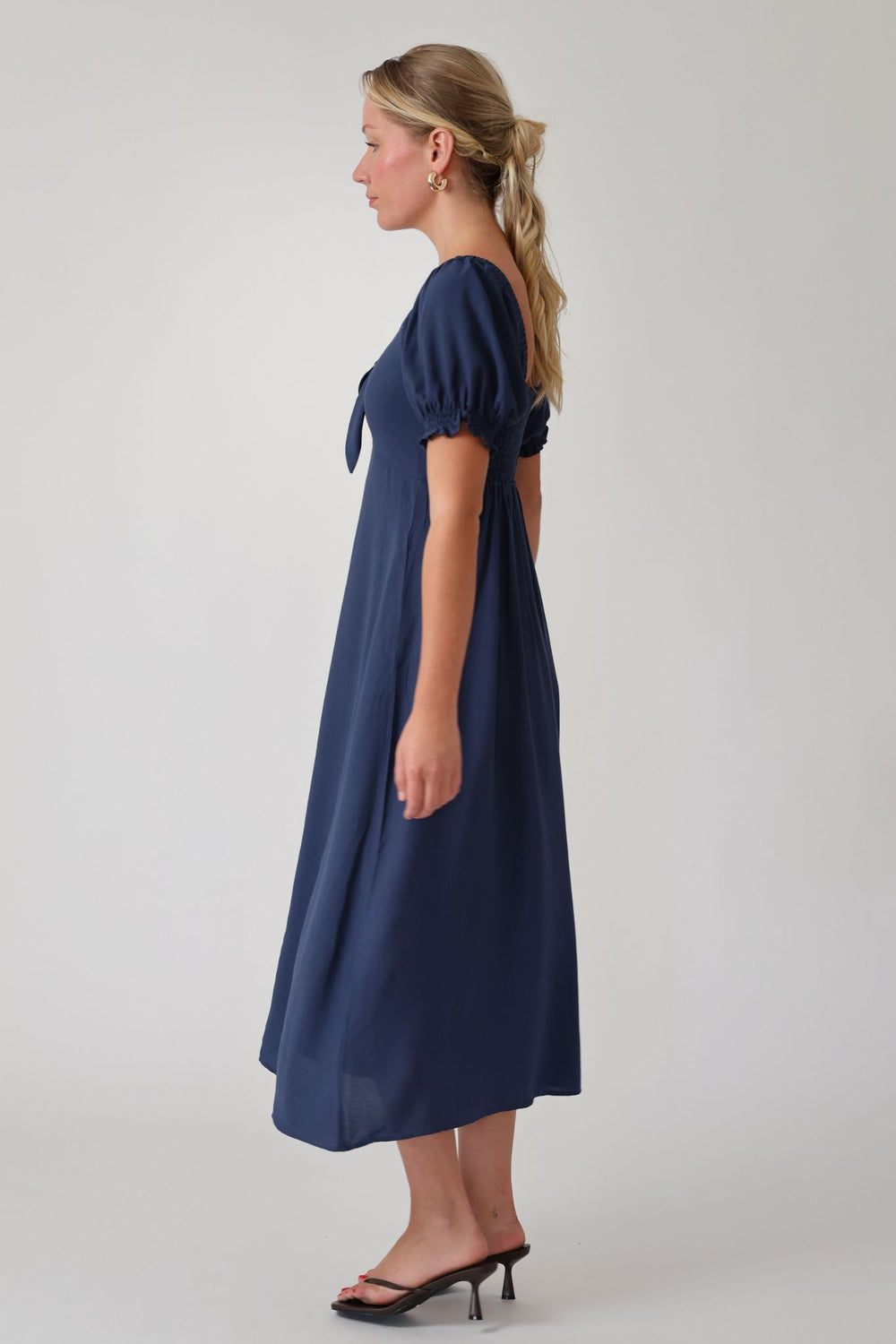 Midnight Bloom Dress- Blue