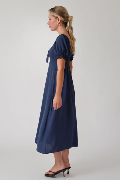 Midnight Bloom Dress- Blue
