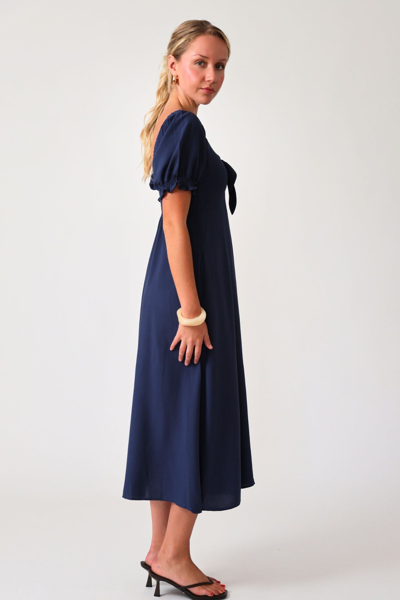 Midnight Bloom Dress- Blue