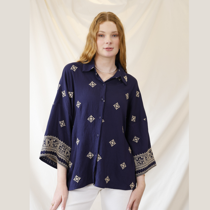 Sahara Nights Embroidered Blouse