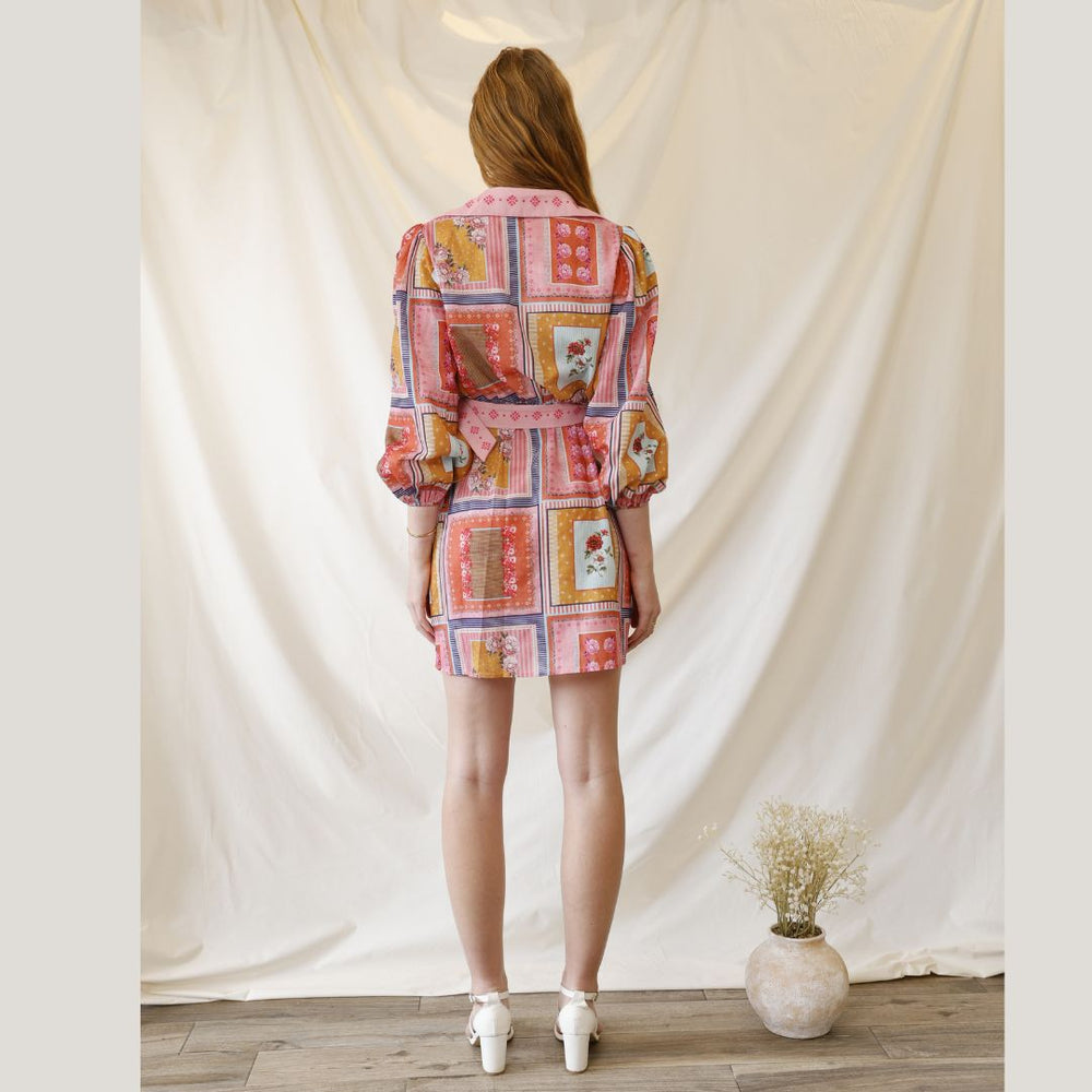 Sweet Peony Patch Dress