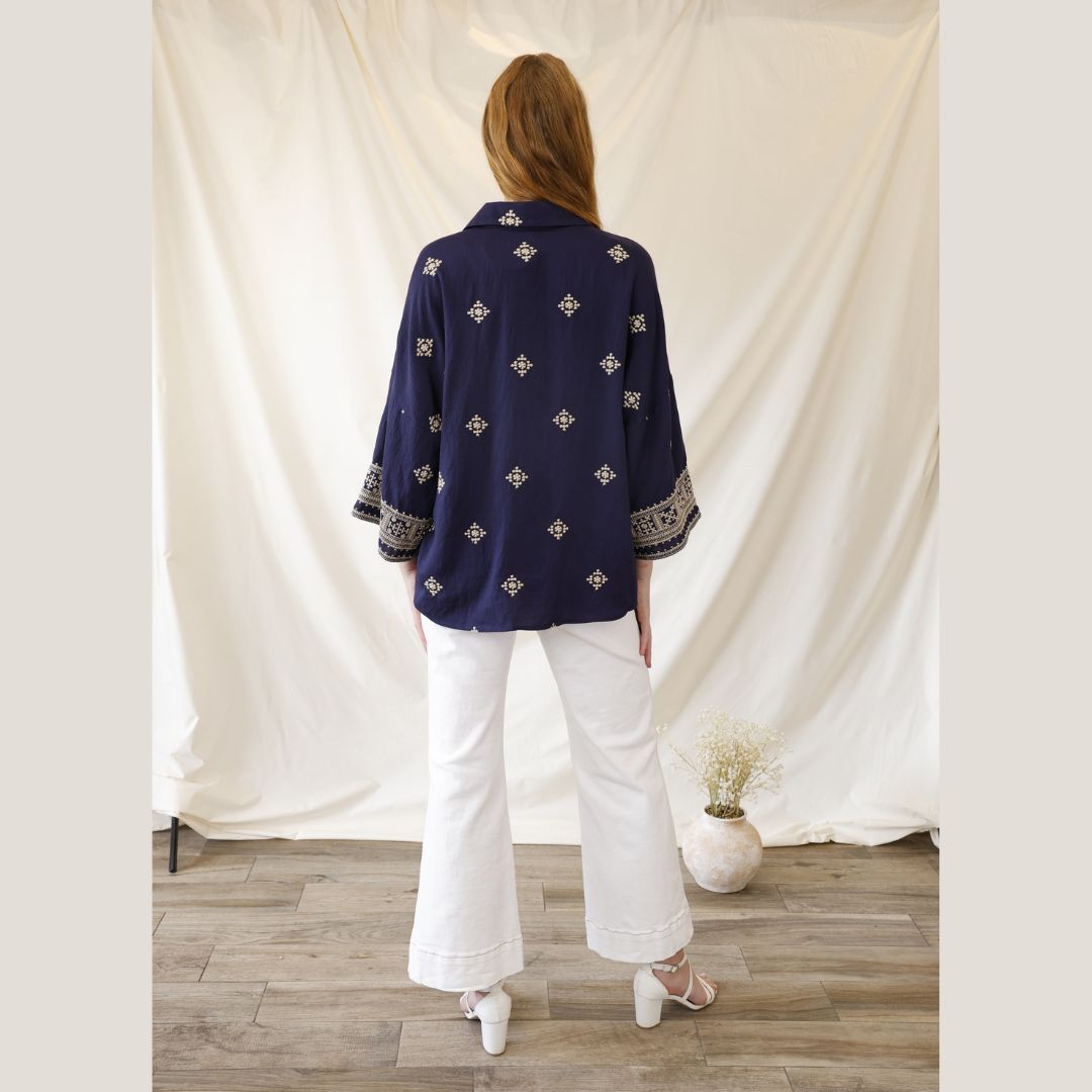 Sahara Nights Embroidered Blouse