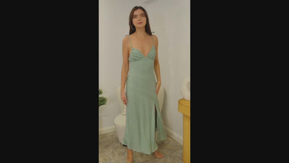 Aqua Breeze Maxi Dress