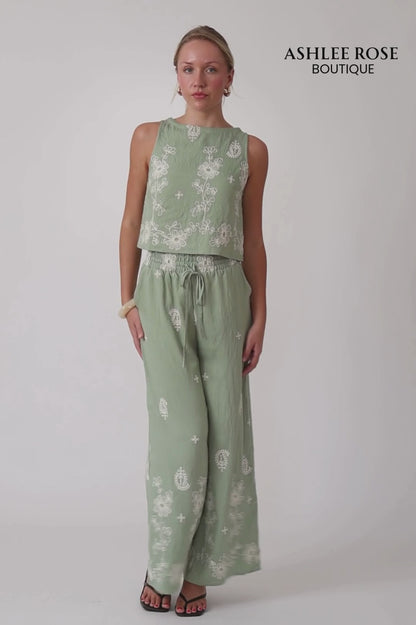 Isla Embroided Pants