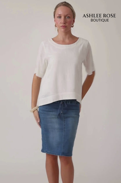 Ivory Tee Top